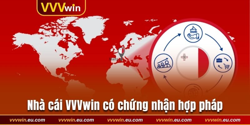 Nhà cái VVVwin được chứng nhận hợp pháp đầy đủ