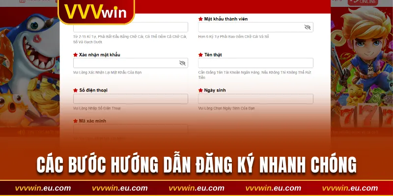 Các bước hướng dẫn đăng ký nhanh chóng và đơn giản