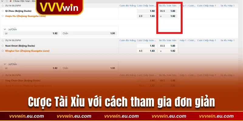 Cược Tài Xỉu với cách tham gia đơn giản