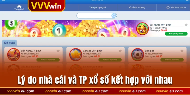 Lý do nhà cái và TP xổ số kết hợp với nhau