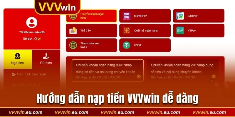 Phương thức giao dịch đang được nhà cái hỗ trợ