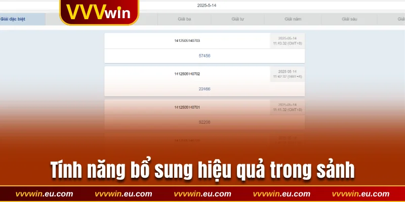 Tính năng bổ sung hiệu quả trong sảnh